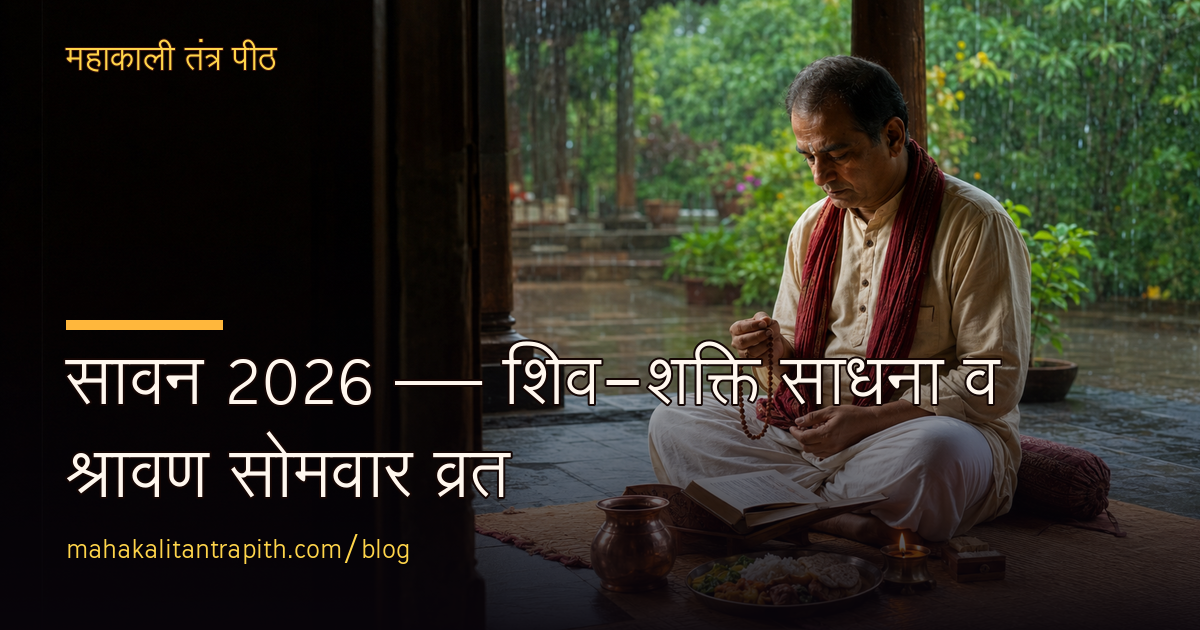 सावन 2026 — शिव-शक्ति साधना व श्रावण सोमवार व्रत