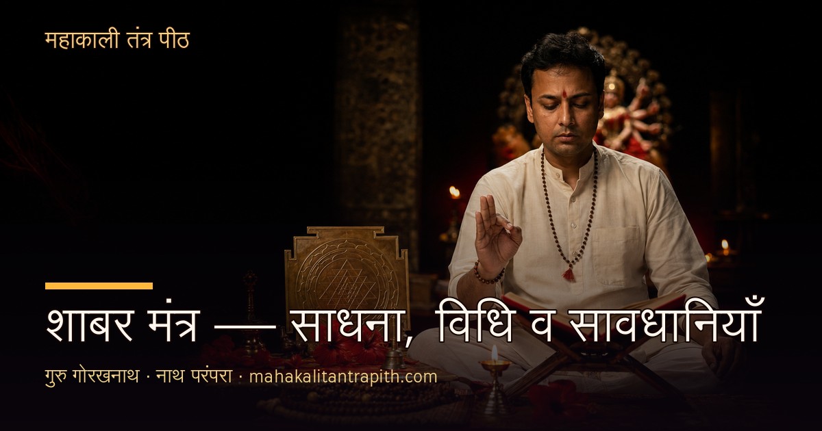 शाबर मंत्र साधना — गुरु गोरखनाथ की परंपरा, पूरा मंत्र, विधि व सावधानियाँ