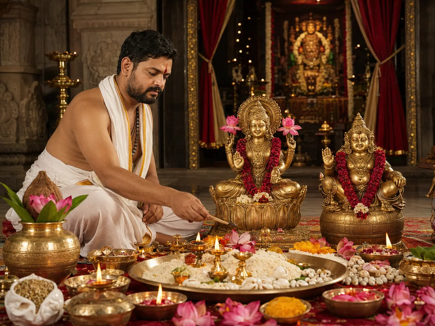 Lakshmi-Kuber Dhan Prapti Puja — लक्ष्मी-कुबेर धन प्राप्ति पूजा — Mahakali Tantra Pith