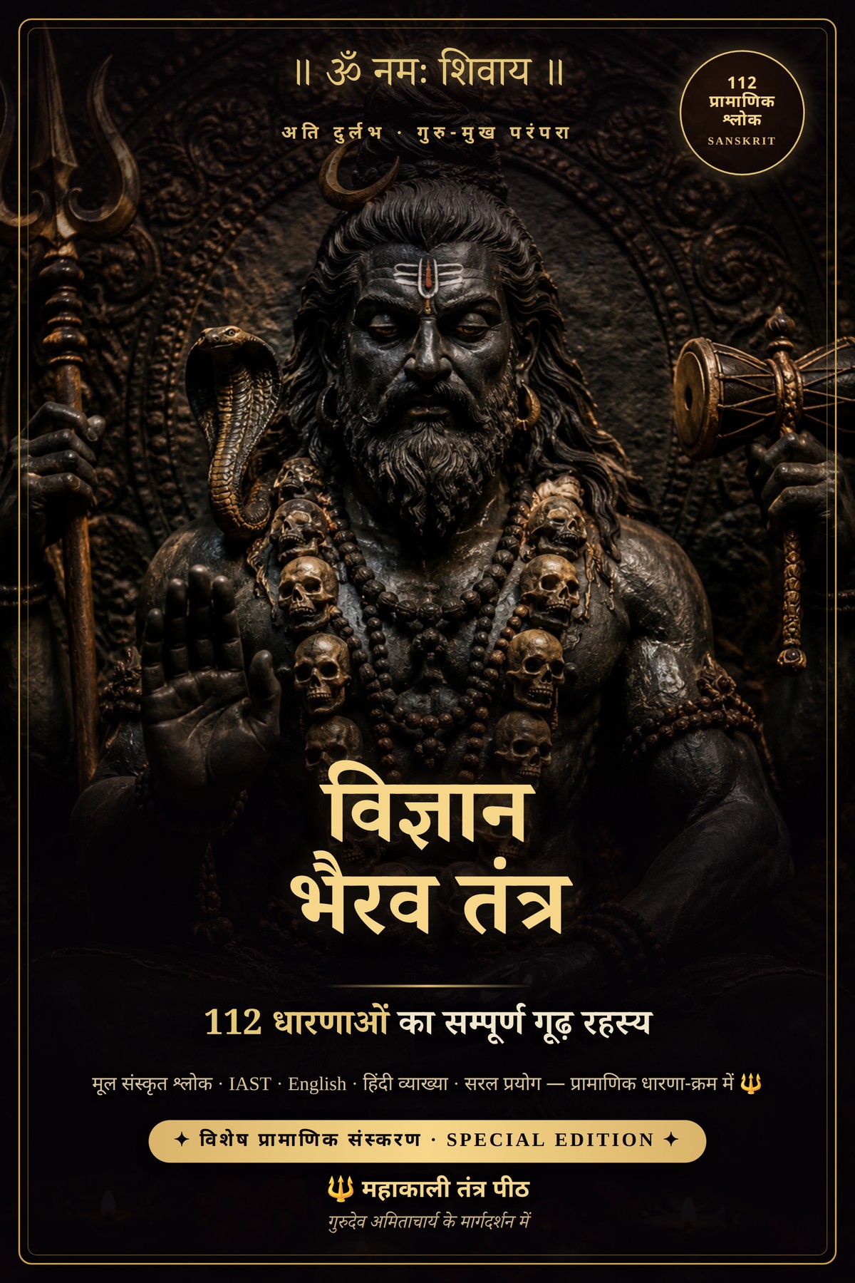 विज्ञान भैरव तंत्र — विशेष प्रामाणिक संस्करण · 112 मूल संस्कृत श्लोक — Mahakali Tantra Pith